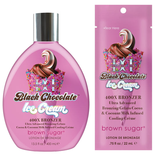Tan Inc Double Dark Black Chocolate Ice Cream