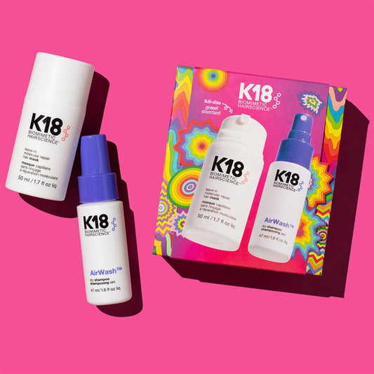K18 Repair & Refresh Duo Kit - Repair Mask 50ml & Travel Airwash 47ml