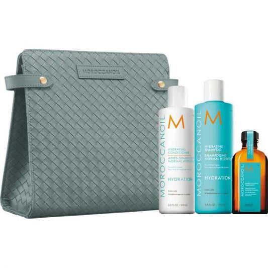 Moroccanoil Hydration Gift Set 2025 - Shampoo, Conditioner, Treatment Oil