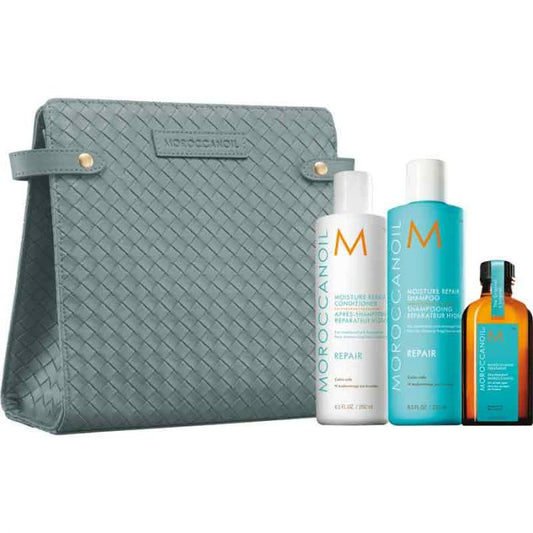 Moroccanoil Repair Gift Set 2025 - Shampoo, Conditioner, Treatment Oil