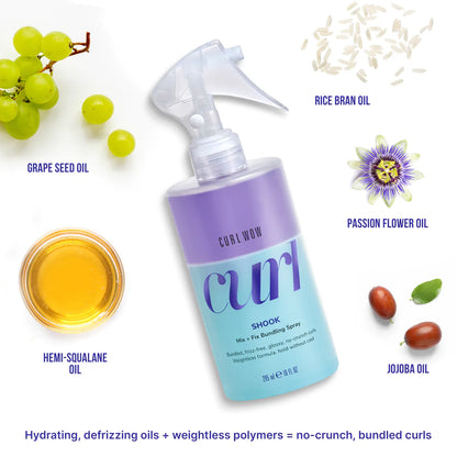 Color Wow Curl Wow Shook Mix + Fix Bundling Curly Hair Spray 295ml